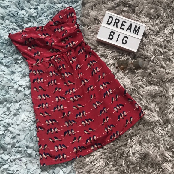Anthropologie Dresses & Skirts - [Judith March] Red Bird Dress